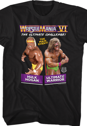 WrestleMania VI Hulk Hogan vs Ultimate Warrior T-Shirt