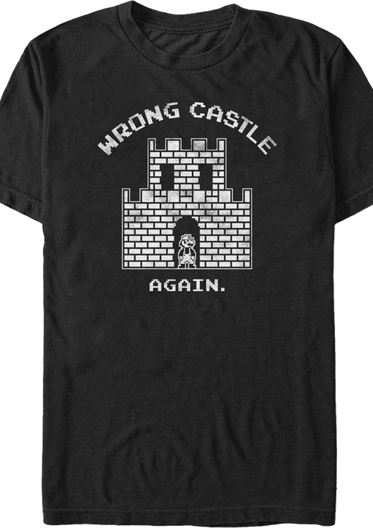 Wrong Castle Again Super Mario Bros. T-Shirt - main product image