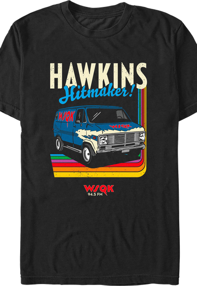 Hawkins Hitmaker WSQK Van Stranger Things T-Shirt
