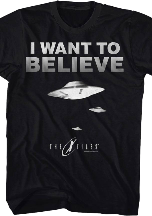 X-Files I Want To Believe T-Shirt - main product image