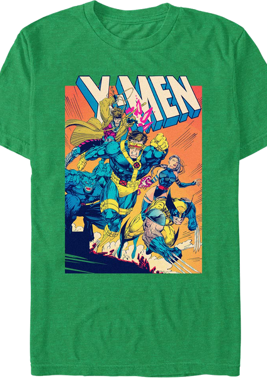 X-Men Cover Shot Marvel Comics T-Shirt - main product image