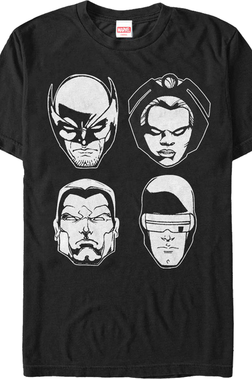 X-Men Four Heads Marvel Comics T-Shirt - main product image