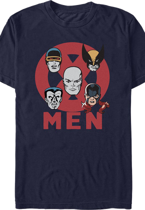 X-Men Hero Heads Marvel Comics T-Shirt