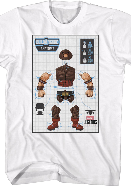X-Men Juggernaut Build-A-Figure Marvel Comics T-Shirt - main product image