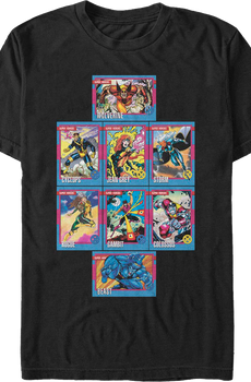 X-Men Trading Cards Marvel Comics T-Shirt