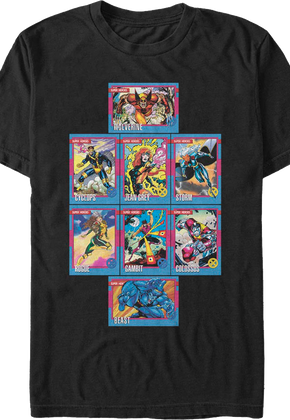 X-Men Trading Cards Marvel Comics T-Shirt