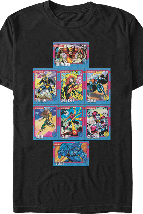 X-Men Trading Cards Marvel Comics T-Shirt - main product image
