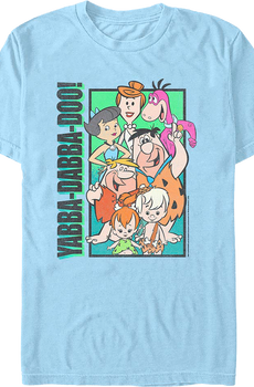 Yabba-Dabba-Doo Collage Flintstones T-Shirt