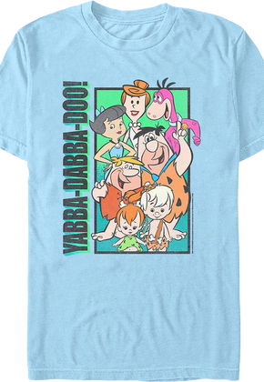 Yabba-Dabba-Doo Collage Flintstones T-Shirt