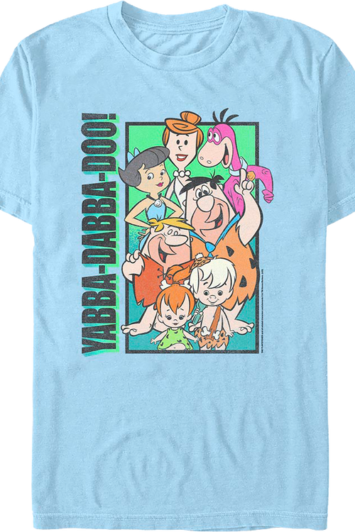 Yabba-Dabba-Doo Collage Flintstones T-Shirtmain product image