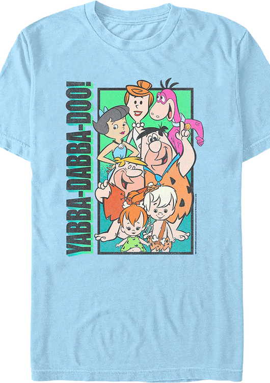 Yabba-Dabba-Doo Collage Flintstones T-Shirt - main product image