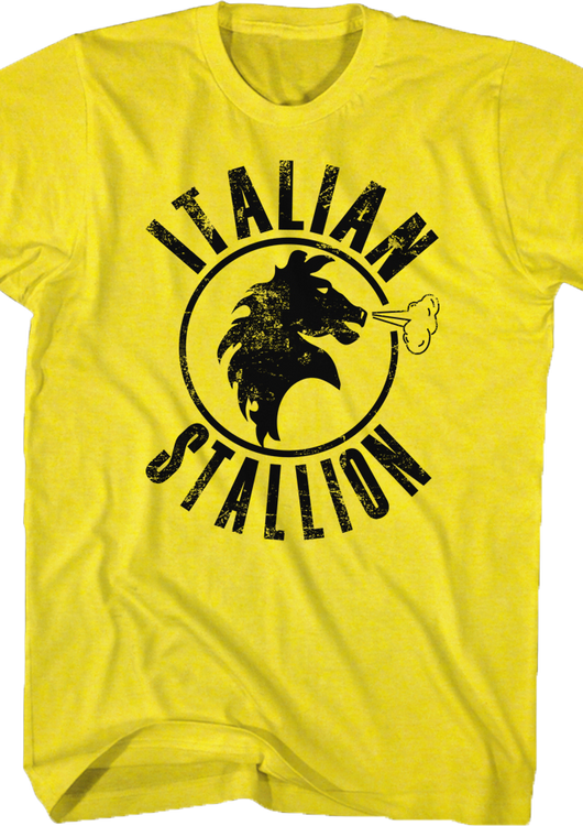 Yellow Italian Stallion Rocky T-Shirt - main product image