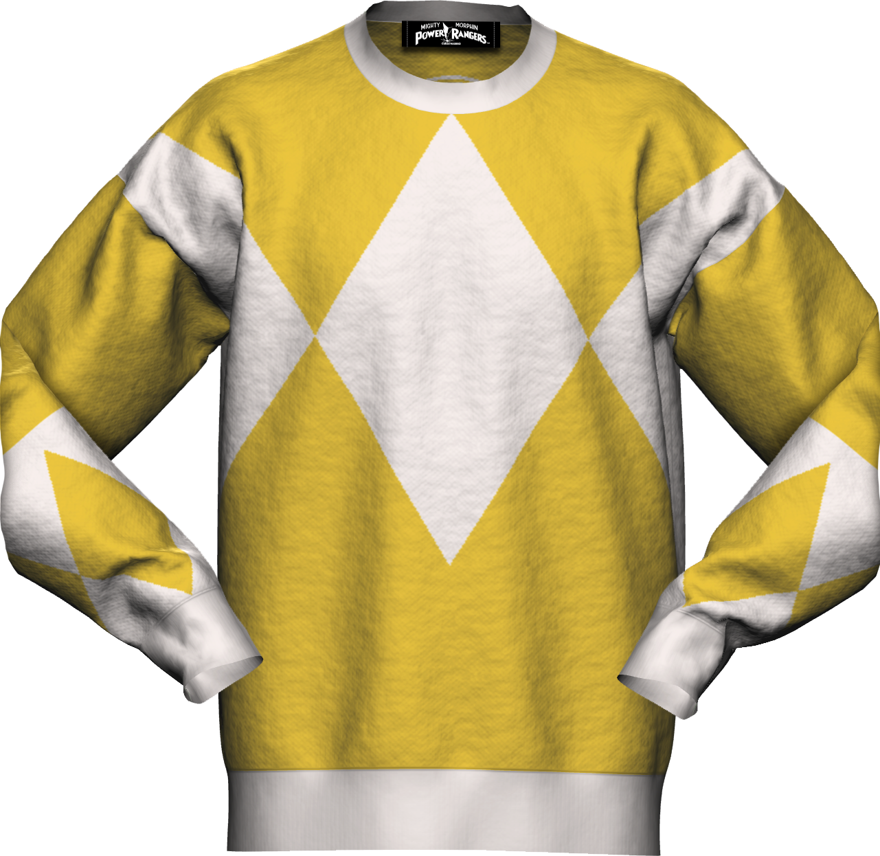 Yellow Ranger Mighty Morphin Power Rangers Knitted Sweater