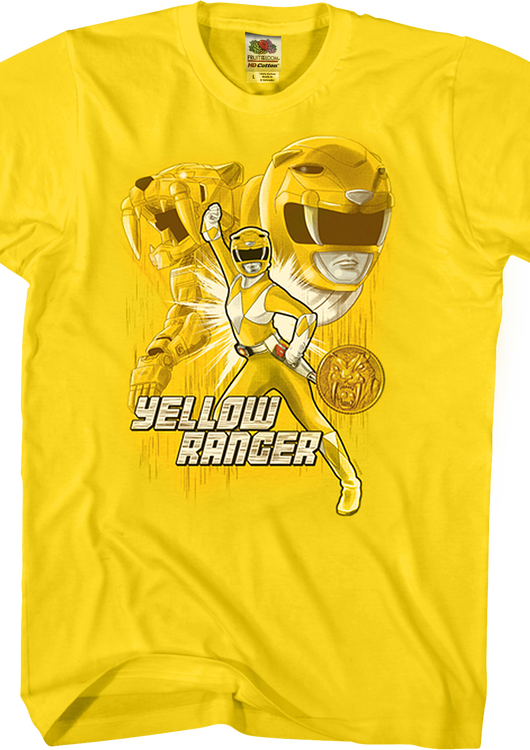 Yellow Ranger Mighty Morphin Power Rangers T-Shirt - main product image