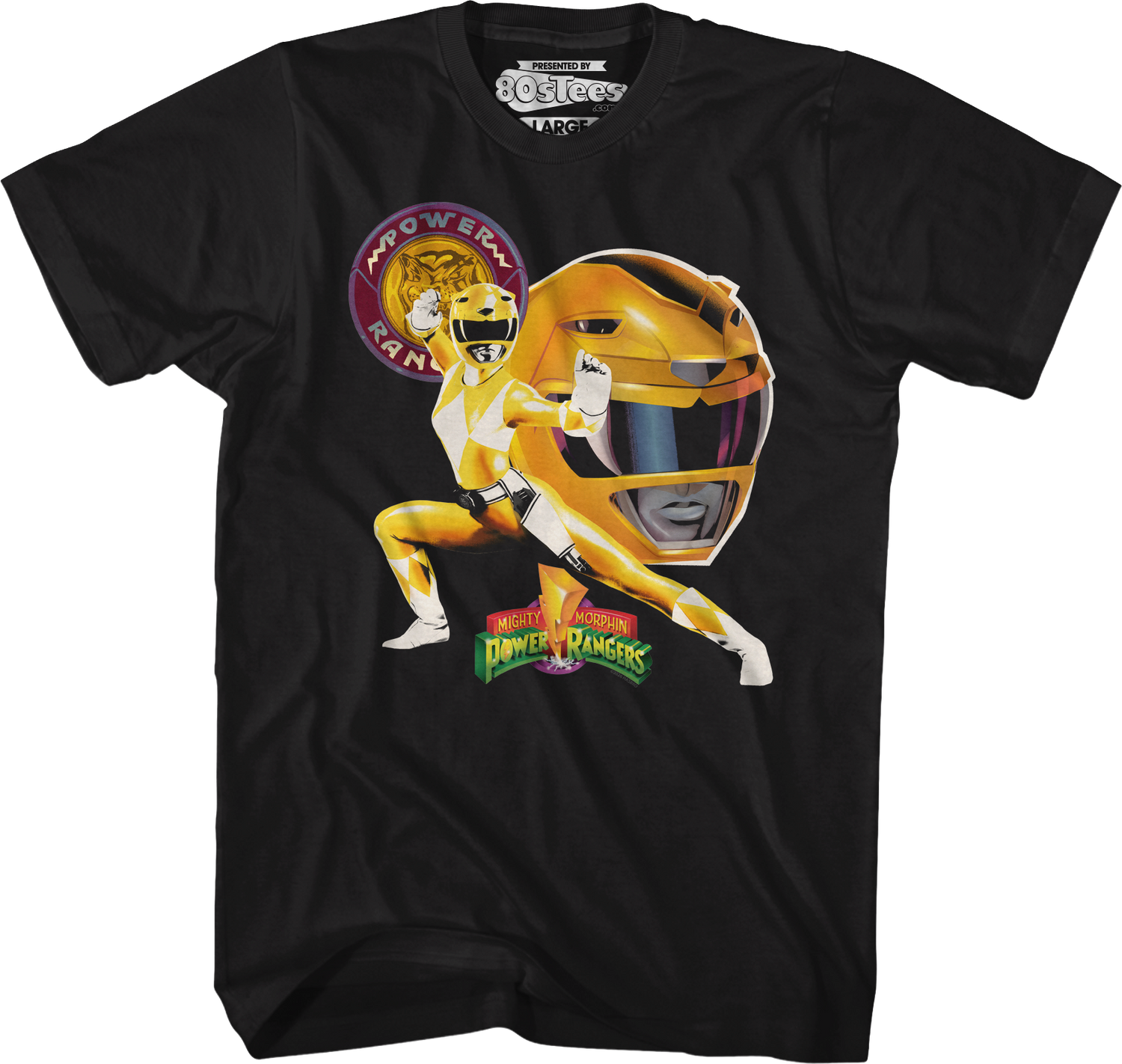 Yellow Ranger Profile Mighty Morphin Power Rangers T-Shirt