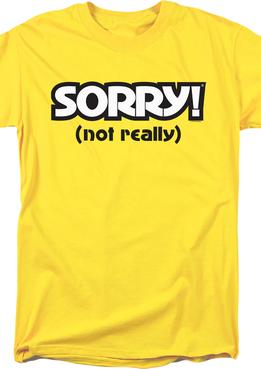 Yellow Sorry T-Shirt - main product image