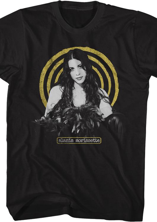 Yellow Spiral Alanis Morissette T-Shirt - main product image