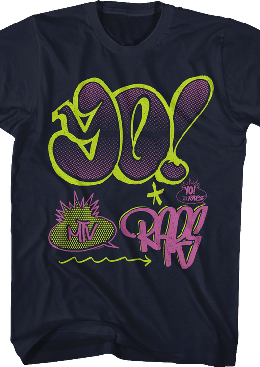 Yo! MTV Raps Graffiti MTV Shirt - main product image