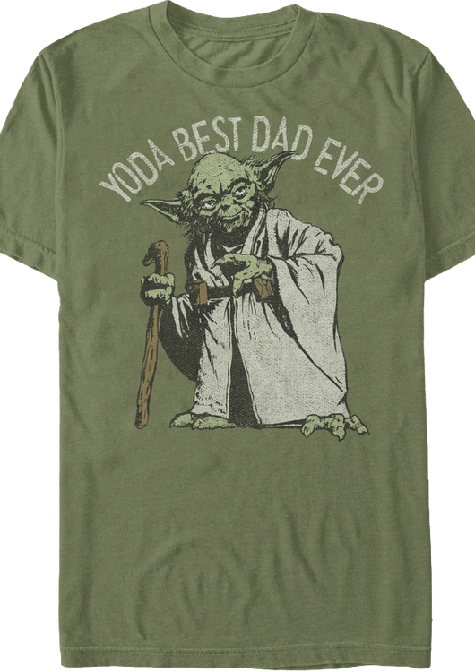 Yoda Best Dad Ever Star Wars T-Shirt - main product image