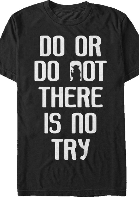 Yoda Do or Do Not Star Wars T-Shirt - main product image