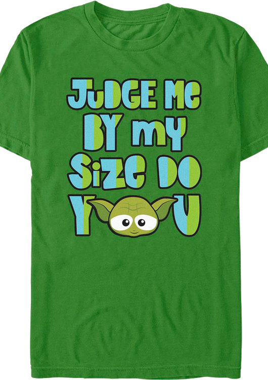 Yoda Judge Me By My Size Star Wars T-Shirt - main product image
