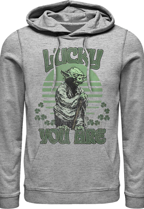 Yoda Lucky You Are Star Wars Hoodie
