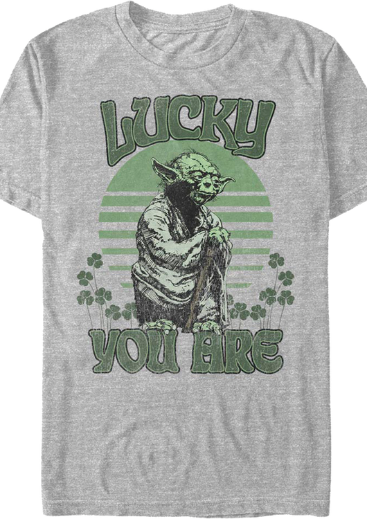 Yoda Lucky You Are Star Wars T-Shirt - main product image