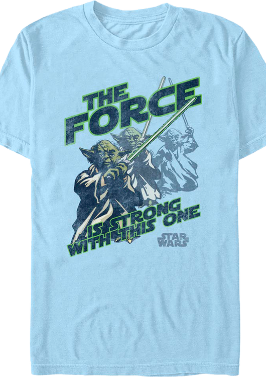 Yoda The Force Is Strong With This One Star Wars T-Shirt - main product image