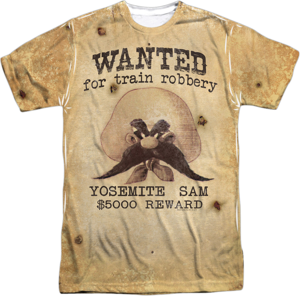 Yosemite Sam Wanted Poster Looney Tunes T-Shirt