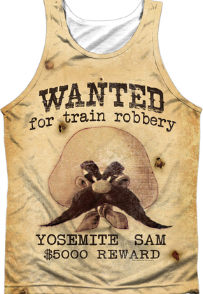 Yosemite Sam Wanted Poster Looney Tunes Tank Top