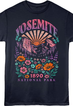 Floral Yosemite National Park T-Shirt