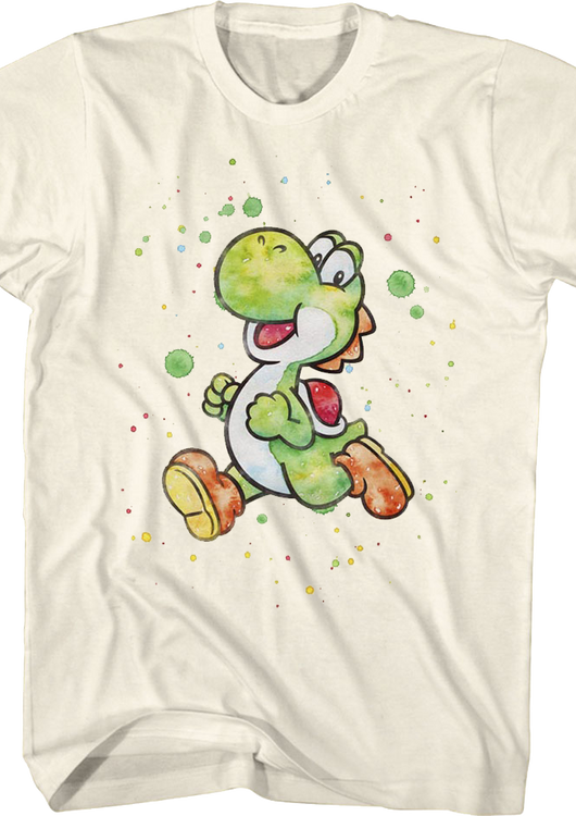 Yoshi Paint Splatter Super Mario Bros. T-Shirt - main product image