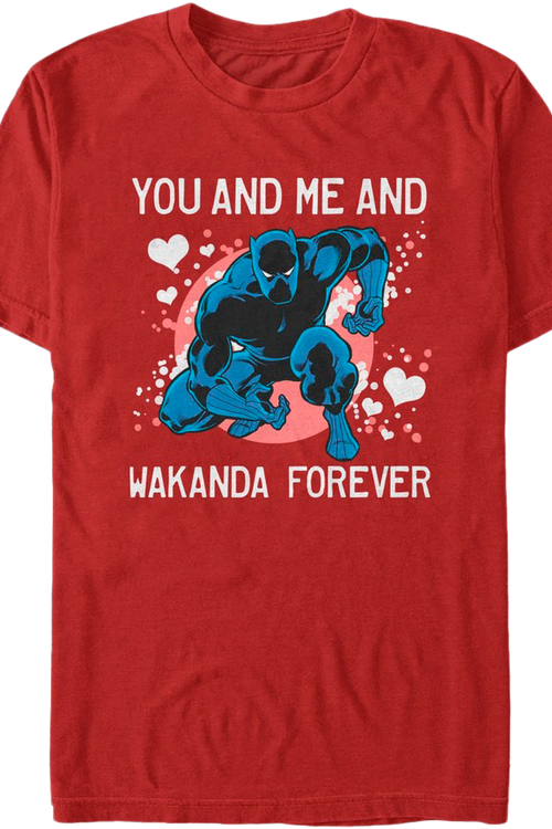 You And Me And Wakanda Forever Black Panther T-Shirtmain product image