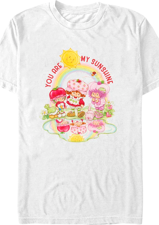 White You Are My Sunshine Strawberry Shortcake T-Shirt - main product image