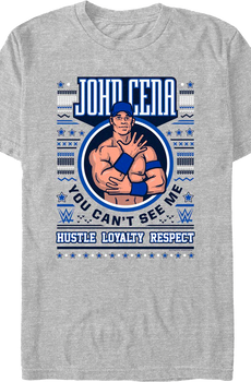 You Can't See Me Faux Ugly Christmas Sweater John Cena T-Shirt