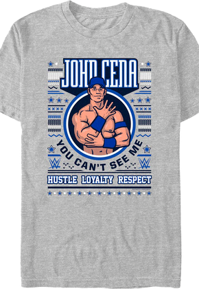 You Can't See Me Faux Ugly Christmas Sweater John Cena T-Shirt