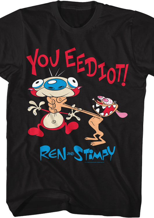 You Eediot Ren And Stimpy T-Shirt - main product image