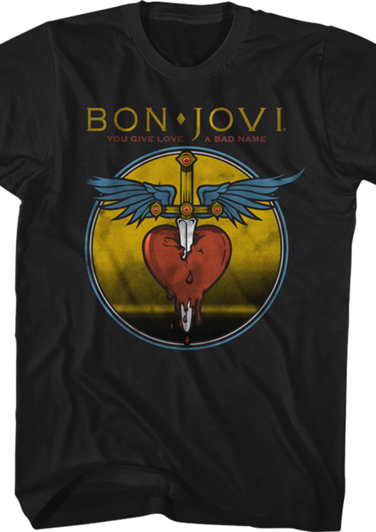 You Give Love A Bad Name Bon Jovi T-Shirt - main product image