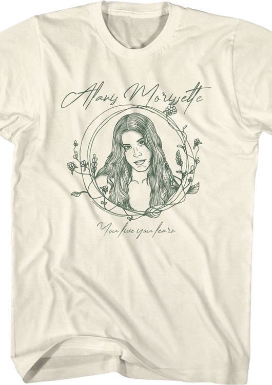 You Live You Learn Alanis Morissette T-Shirt - main product image