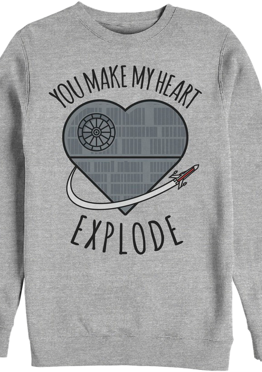 You Make My Heart Explode Star Wars Sweatshirt - main product image