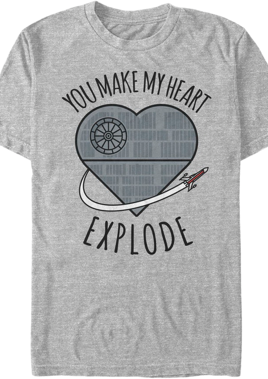 You Make My Heart Explode Star Wars T-Shirt - main product image