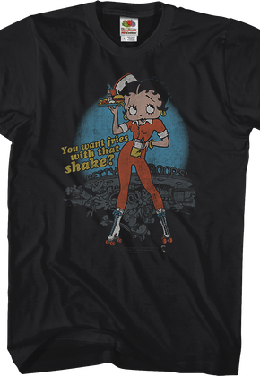 You Want Fries With That Shake Betty Boop T-Shirt