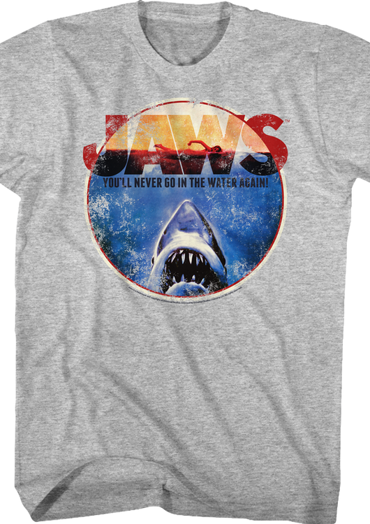 You'll Never Go In The Water Again Jaws T-Shirt - main product image