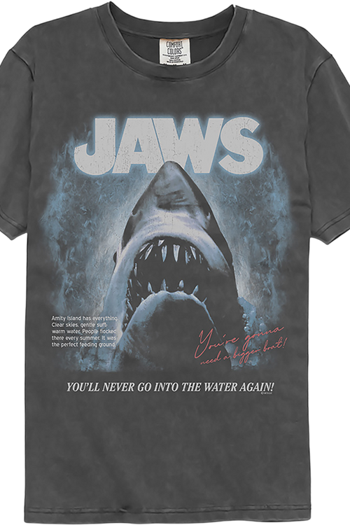 You'll Never Go Into The Water Again Jaws Comfort Colors Brand T-Shirt