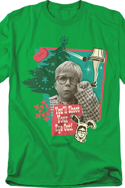 You'll Shoot Your Eye Out Collage Christmas Story T-Shirtmain product image