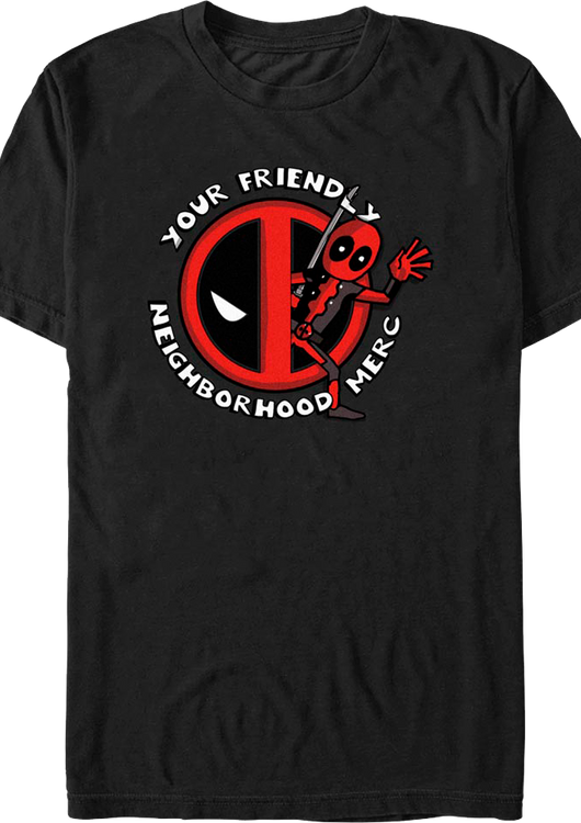 Your Friendly Neighborhood Merc Deadpool Marvel Comics T-Shirt - main product image