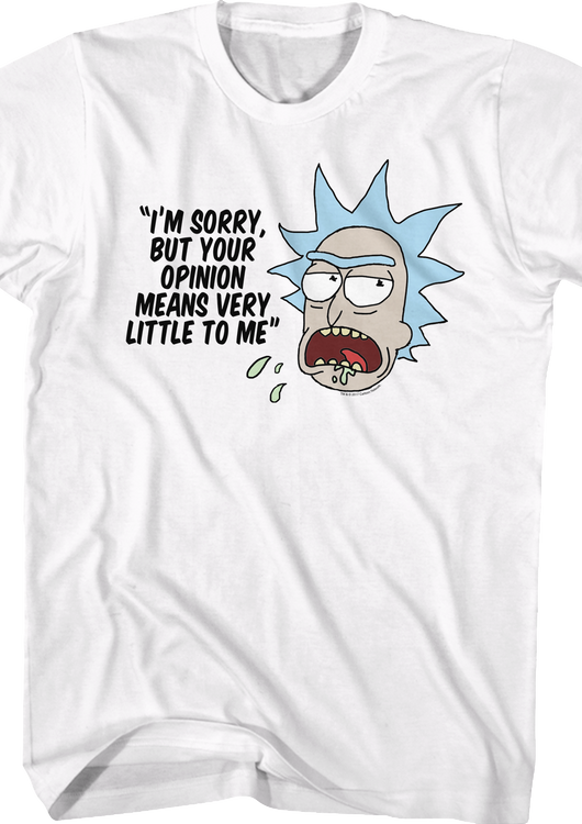 Your Opinion Means Very Little Rick and Morty T-Shirt - main product image