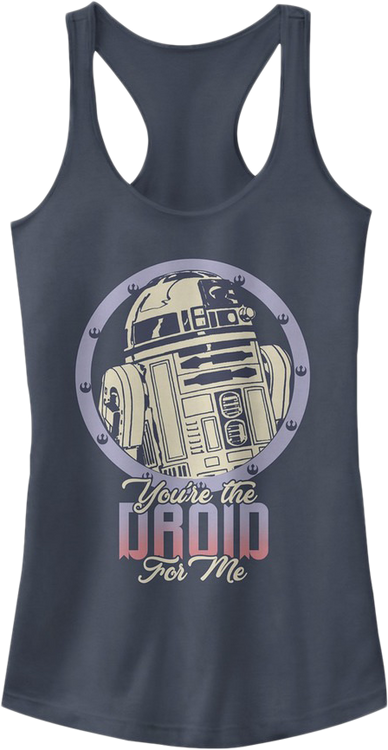 Ladies You're The Droid For Me Star Wars Racerback Tank Top - main product image