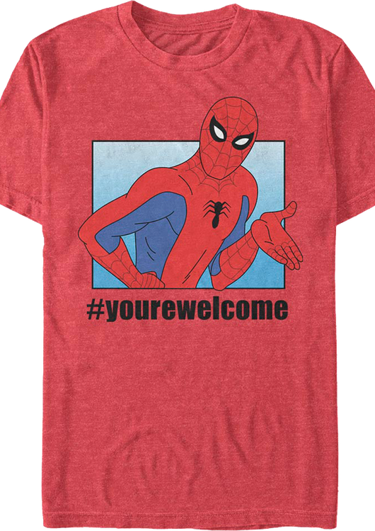 #yourewelcome Spider-Man Marvel Comics T-Shirt - main product image