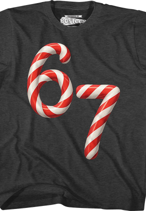 Youth 67 Peppermint Candy Canes Shirt